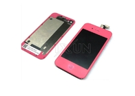 优质IPhone 4 总成+后盖+返回键 全套 粉红色