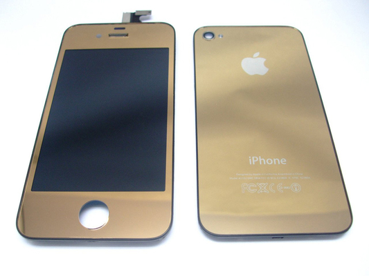供应IPhone 4 总成+后盖+返回键 全套 金色